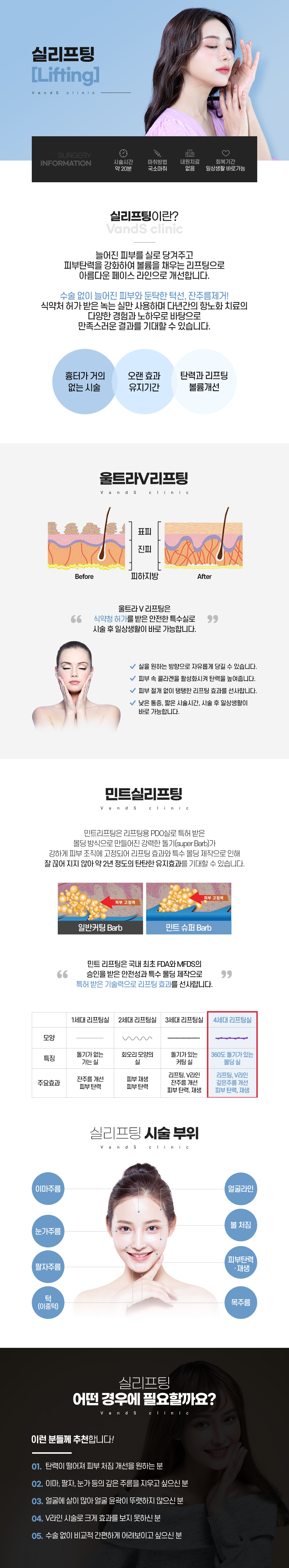 실리프팅 이벤트 시술안내 이미지1